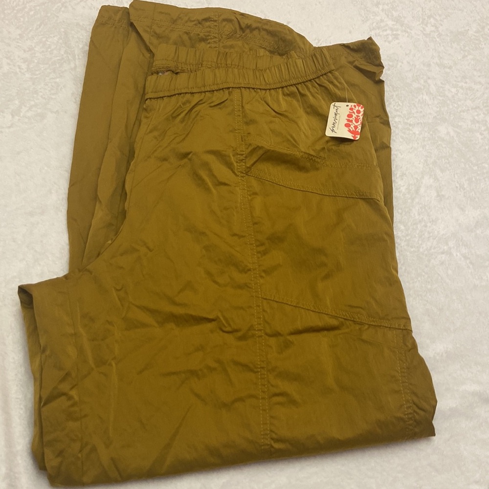 Free People movement mustard yellow cargo pants size XL